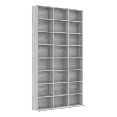 (grey sonoma, x x 177.5 cm) vidaXL CD Cabinet CD Shelf Rack Storage Cabinet Display Shelf Engine