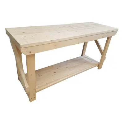 (5FT, Standard Legs) Acorn Workbench Wooden Handmade Heavy Duty