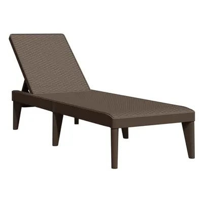 (brown) vidaXL Sun Lounger Daybed Chaise Lounge Bed Outdoor Sun Bed Cappuccino PP