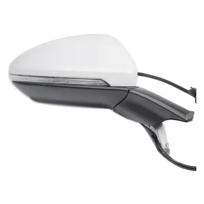 Right RH Side Rear View Mirror Assembly with Glasses Cover Manual Folding for Golf MK7 MK7.5 Whi