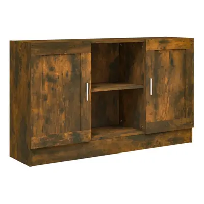 (smoked oak) vidaXL Vitrine Cabinet Sideboard Storage Organiser Cupboard Engineered Wood