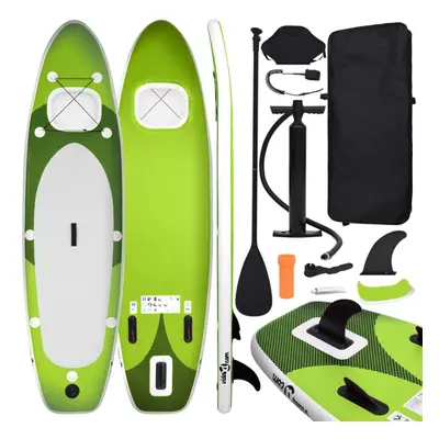 (green, x x cm) vidaXL Inflatable Stand Up Paddle Board Set Paddleboard Multi Sizes/Colours