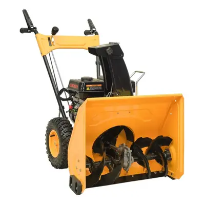 vidaXL Snow Thrower 6.5 HP Yellow and Black Commercial Snow Blower Outdoor