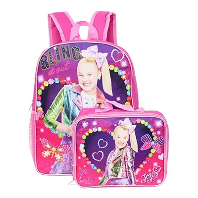 Jojo Siwa Backpack with Insulated Lunchbox - pink multi, one size