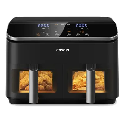 COSORI Dual Air Fryer, 8.5L Family Capacity, 8-In-1, Sync Cook & Finish, Non-Stick Drawers with 