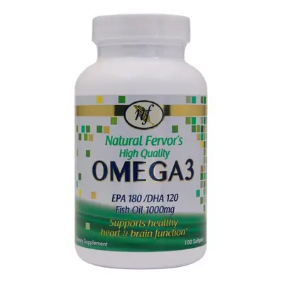 Natural Fervor High Quality Omega Softgels 100's