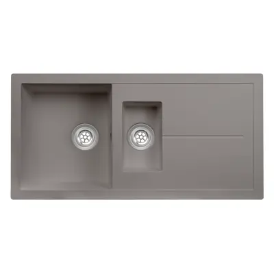 SIA DIAM15GR 1.5 Bowl Grey Composite Reversible Inset Sink