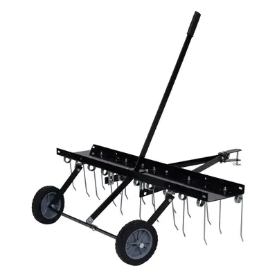 vidaXL Scarifier for Ride-on Mower Moss Remover Lawn Dethatcher Rake Garden