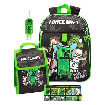 Minecraft Childrens/Kids Time To Mine Backpack Set