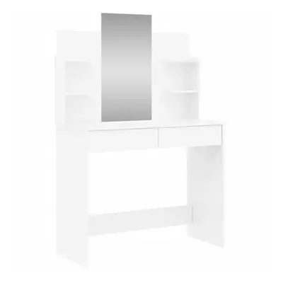 (high gloss white) vidaXL Dressing Table with Mirror Dressing Room Cosmetic Table Vanity Table