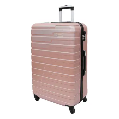 (Rose Gold, LARGE | 76x49x30cm/ 3.80KG/ 92L) Robust Wheel Suitcases ABS Rose Gold Lightweight Di