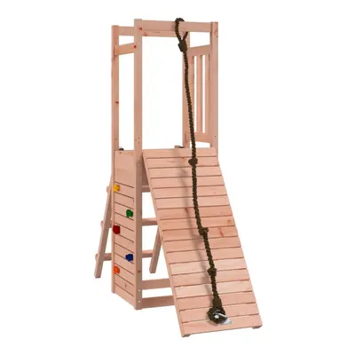 (solid douglas wood) vidaXL Playhouse Climbing Frame Kids Play with Climbing Wall Solid Wood Pin