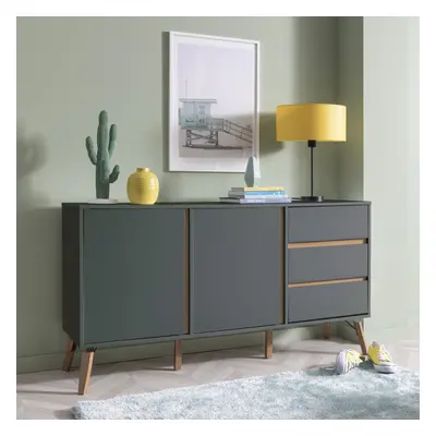 Otto Sideboard Large Door with Drawer in Grey