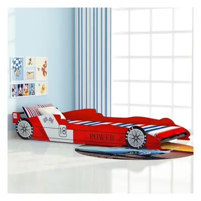 vidaXL Children's Race Car Bed 90x200cm Red Kids Toddler Single Cot Furniture