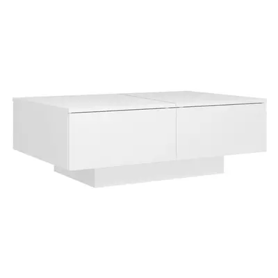 vidaXL Coffee Table White Engineered Wood Living Room Couch End Sofa Table