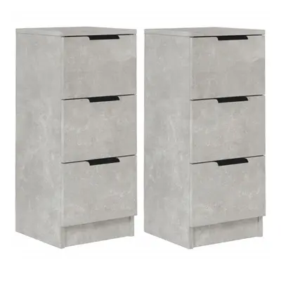 (Concrete grey, 2) vidaXL Sideboard Telephone Cabinet Nightstand Side Cabinet Engineered Wood