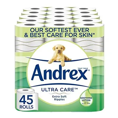 Ultra Care Toilet Paper - Toilet Roll Pack - contains soothing lotion with Aloe Vera for our bes