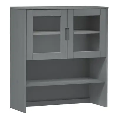 (grey) vidaXL Top for Highboard Wooden Furniture Top for Cabinet Solid Wood Pine