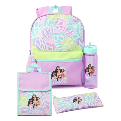 Barbie Piece Backpack Set (Girls Purple)