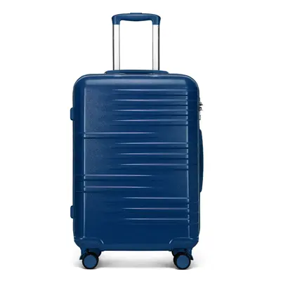 (24 inch) British Traveller- ABS Navy Hard Shell Suitcase