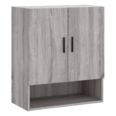 (grey sonoma) vidaXL Wall Cabinet Storage Cabinet Display Cabinet White Engineered Wood