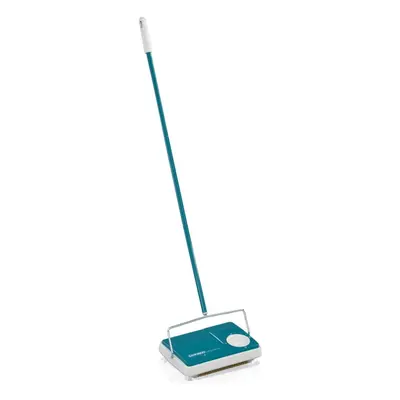 Leifheit Carpet Sweeper Floor Cleaning Tool Regulus Turquoise and White