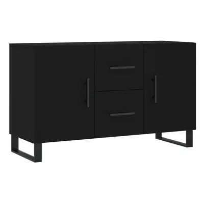 (black) vidaXL Sideboard Cabinet Storage Cabinet Cupboard Sonoma Oak Engineered Wood