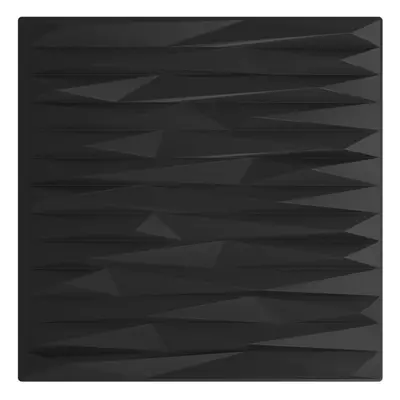 vidaXL Wall Panels Wall Paper Wall Cover Decor pcs Black XPS mÂ² Stone