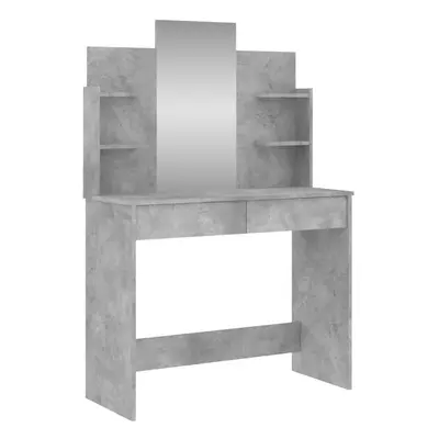 (concrete grey) vidaXL Dressing Table with Mirror Dressing Room Cosmetic Table Vanity Table