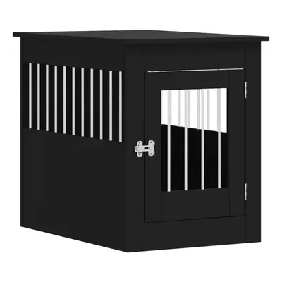 (black, x x cm) vidaXL Dog Crate Furniture Pet Doghouse Dog Kennel Dog Cage Engineered Wood