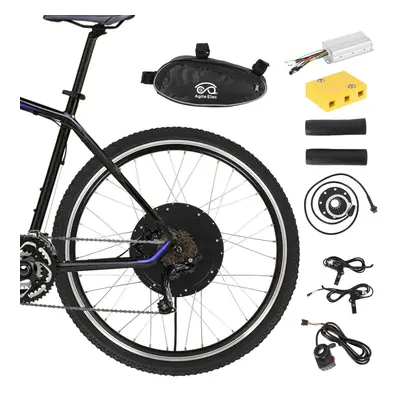 48V1500W PAS Rear Electric Bicycle E-Bike Wheel Conversion Kit 26"