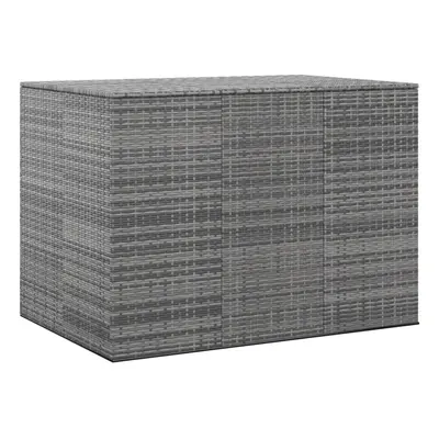 (grey, x x cm) vidaXL Garden Cushion Box PE Rattan Patio Storage Box Multi Colours/Sizes