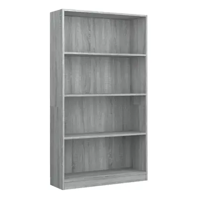 (Grey sonoma, x x cm (W x D x H)) vidaXL Bookshelf Standing Shelf Storage Rack Book Cabinet Engi