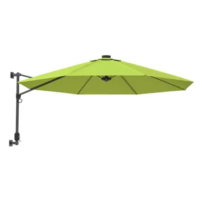 (green) vidaXL Wall-mounted Parasol Umbrella Garden Sun Shade Sun Shelter Umbrella