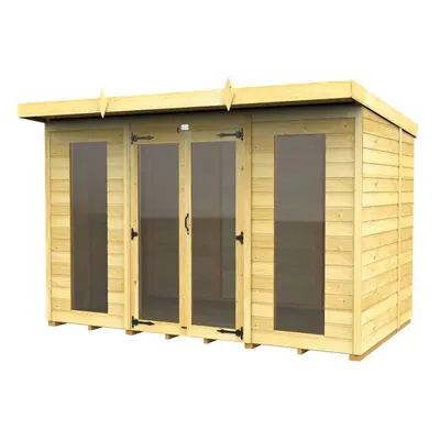 Pent Summer House 10ft x 8ft (Full Height Window) Fast & Free Nationwide Delivery