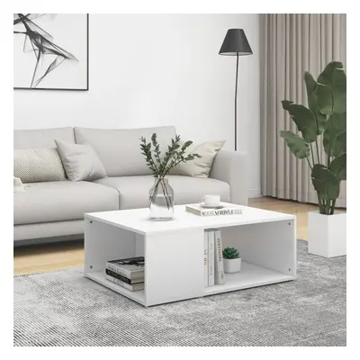 vidaXL Coffee Table White Engineered Wood Couch Side Centre End Accent Table