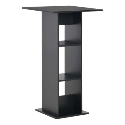 vidaXL Bar Table Black Kitchen Coffee Dining Tall Breakfast Side End Stand