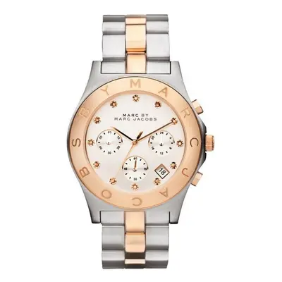 Marc Jacobs Blade Ladies WatchÂ¦Chronograph Silver DialÂ¦Dual Tone StrapÂ¦MBM3178