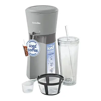 Breville Iced Coffee Maker | Single Serve Iced Coffee Machine Plus Coffee Cup with Straw | Ready