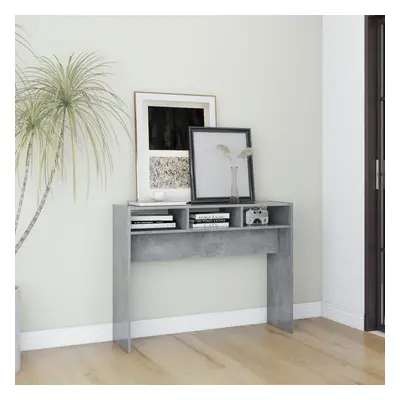 vidaXL Console Table Concrete Grey Engineered Wood Accent Couch End Side Table