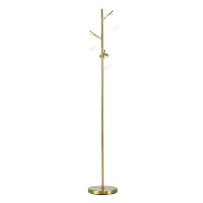 HOMCOM Modern Tree Floor Lamp with Light, Living Room Bedroom, Gold