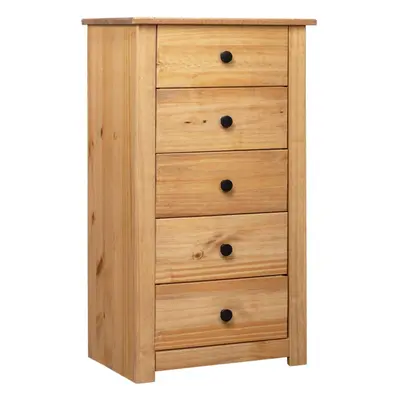 vidaXL Sideboard Pine Panama Range Drawer Cabinet Bedside Table Nightstand