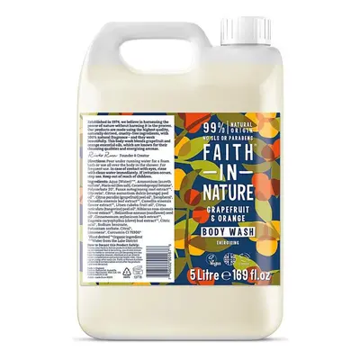 Grapefruit & Orange Foam Bath and Shower Gel 5Ltr (Faith in Nature)