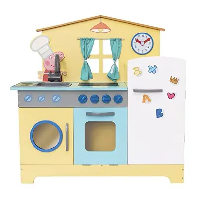 Peppa Pig Wooden Family Kitchen | Includes Fridge, Hob, Oven, Sink & Washing Machine, Suitable f