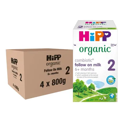 HiPP Organic Follow on Baby Milk Powder Formula, From Months, 800g (Pack of 4)