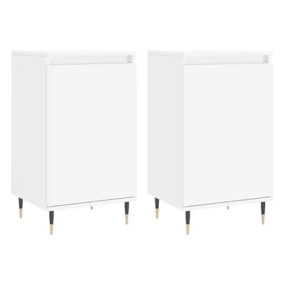 (white, pcs) vidaXL Sideboard Storage Cabinet Cupboard Side Cabinet White Engineered Wood