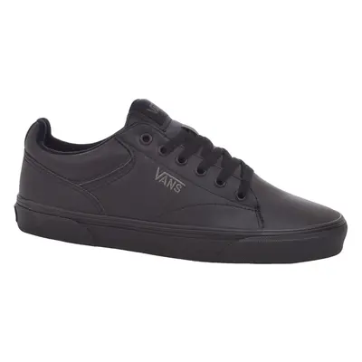 (13K UK, Black) Vans Boys Youth Kids Seldan School Casual Trainers Sneakers Shoes - Black