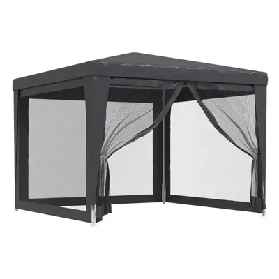 (Anthracite, x x cm (L x W x H)) vidaXL Party Tent with Mesh Sidewalls Canopy Gazebo Multi Colou