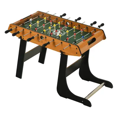 HOMCOM Folding Football Gaming Table Mini Foosball Soccer Table, Family Fun