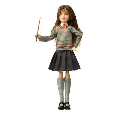 Harry Potter Hermione Granger Doll Hogwarts Uniform Robe Joints Wand